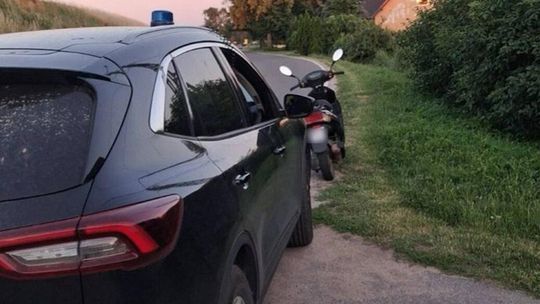 Bez kasku i z blisko 3 promilami alkoholu. Motorowerzysta zatrzymany przez policjantów z Pelplina