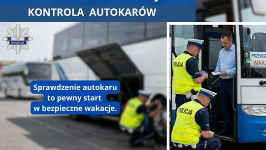 Bezpieczne wakacje – kontrole autokarów