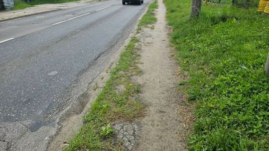 [FOTO] Ścieżki wydeptane w trawie na… chodnikach. Fuszerka za pieniądze z portfeli podatników
