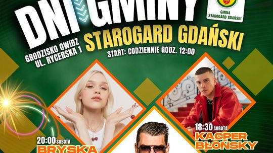 Już w ten weekend Dni Gminy Starogard Gdański!