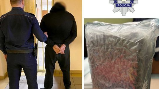 Potrącił policjanta i próbował uciec. 45-latek miał przy sobie 3 kilogramy marihuany