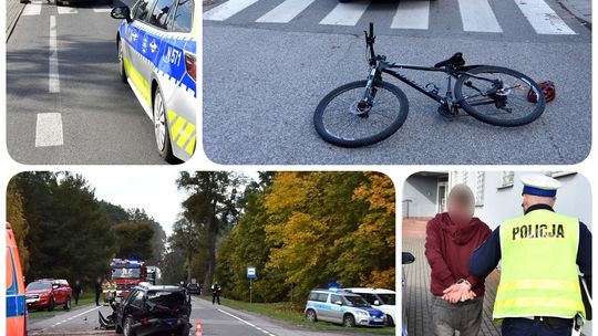 Trzy wypadki drogowe w powiecie starogardzkim. Policjanci apelują o rozwagę