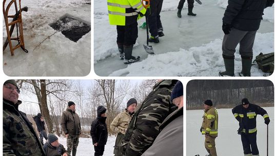 Zimowa mobilizacja wędkarzy. Walczyli z przyduchą na jeziorach w powiecie starogardzkim