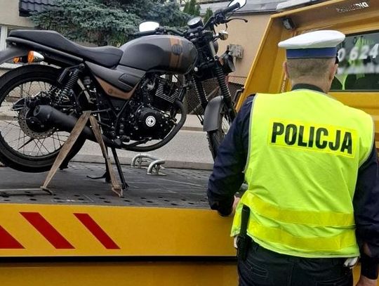 15-latek na motocyklu zatrzymany przez grupę SPEED. Pojazd trafił na parking strzeżony, a matka otrzymała wysoki mandat