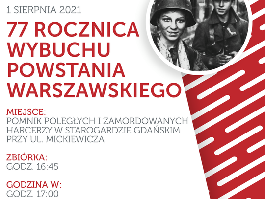 77. rocznica wybuchu Powstania Warszawskiego [UROCZYSTOŚCI]