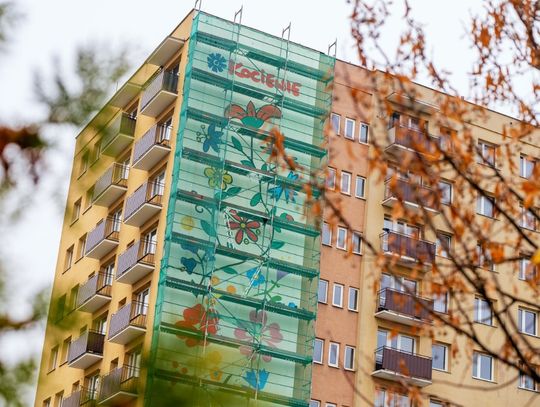 Bedzie mural z haftem kociewskim na jednym z najwyższych budynkach Tczewa