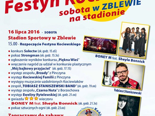 Boney M. zagra na wielkim Festynie Kociewskim w Zblewie! 