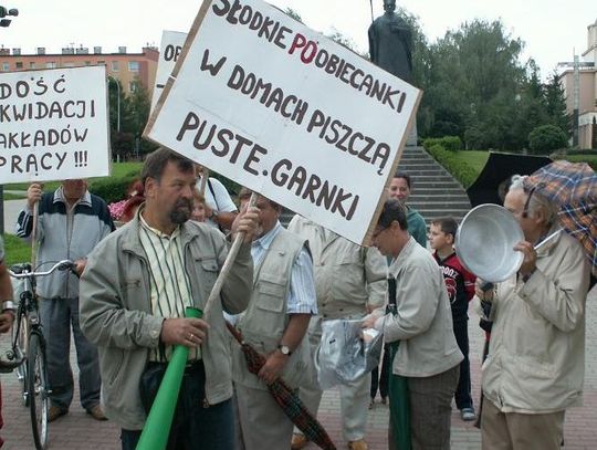 Chcą chleba i pracy - Marsz Pustych Garnków także w Starogardzie