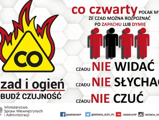 Czad i ogień – obudź czujność! 