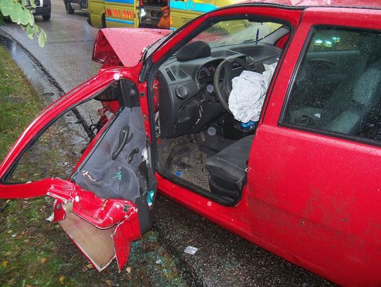 Cztery osoby ranne! Groźny wypadek na trasie Skórcz - Drewniaczki 