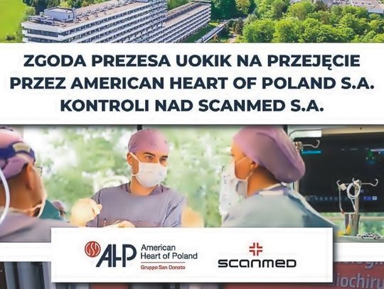 Duża fuzja w sektorze zdrowia! American Heart of Poland przejmuje Grupy Scanmed i podwaja zakres działania