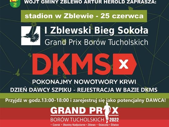 Dzień Dawcy Szpiku podczas Biegu Sokoła w Zblewie