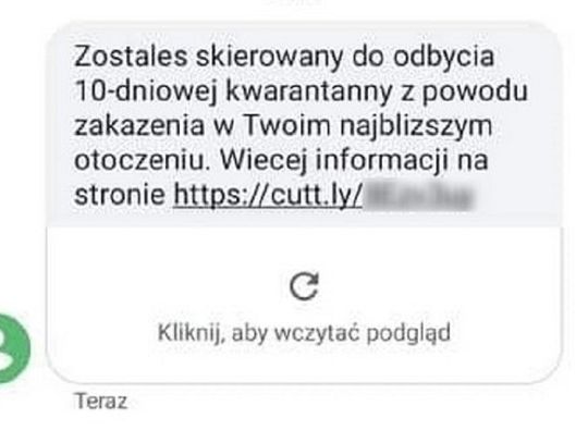 Fałszywe skierowania na kwarantannę. UWAGA: Można stracić pieniądze! 