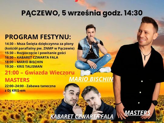 Festyn Dożynkowy Gminy Skórcz. Pączewo zaprasza na wspólne świętowanie