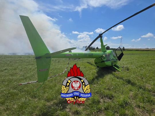 [FOTO] O krok od tragedii! Śmigłowiec zerwał linię wysokiego napięcia! Za sterami pilot z powiatu starogardzkiego?!