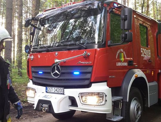 FOTO: Pracowity poranek - usuwali powalone drzewo 