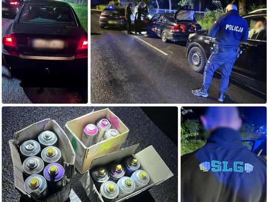 [FOTO] Pseudokibice nie zdążyli – szybka reakcja policjantów zapobiegła wandalizmowi