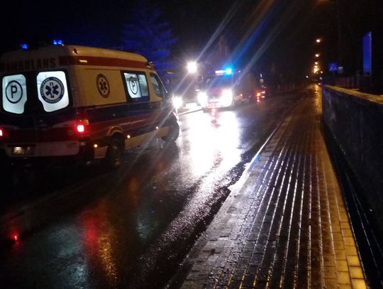 FOTO: Wypadek w Pinczynie. Potrącone zostały dwie osoby 