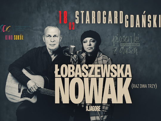 Grażyna Łobaszewska i Adam Nowak (Raz Dwa Trzy) - legendy na żywo w Starogardzie!