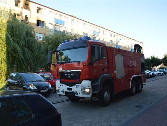 Groźny pożar na osiedlu Kopernika