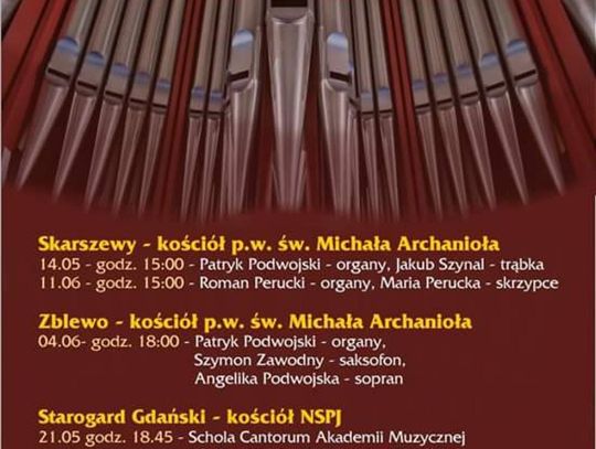 I Międzynarodowy Festiwal Muzyki Organowej na Kociewiu. Koncerty, na które warto się wybrać