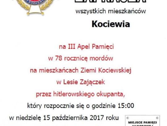 III Apel Pamięci. Oddadzą hołd pomordowanym