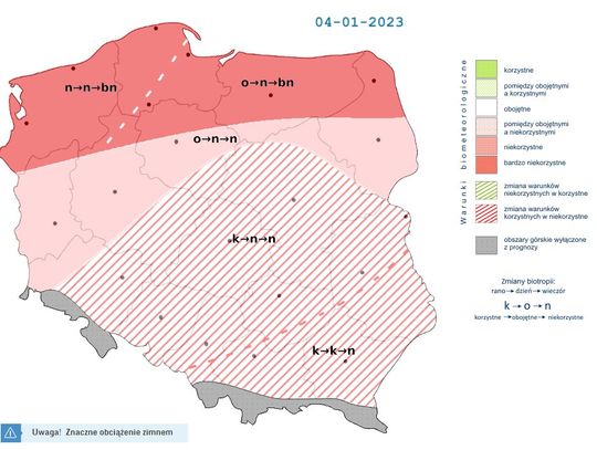 IMGW: Dziś warunki biometeorologiczne są bardzo niekorzystne