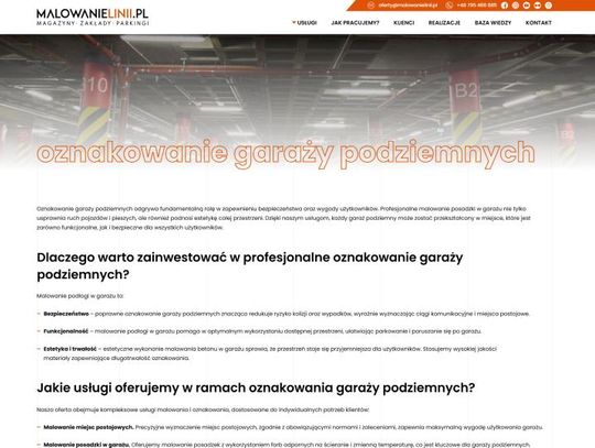 Jakie oznakowanie garaży podziemnych zwiększa bezpieczeństwo użytkowników?