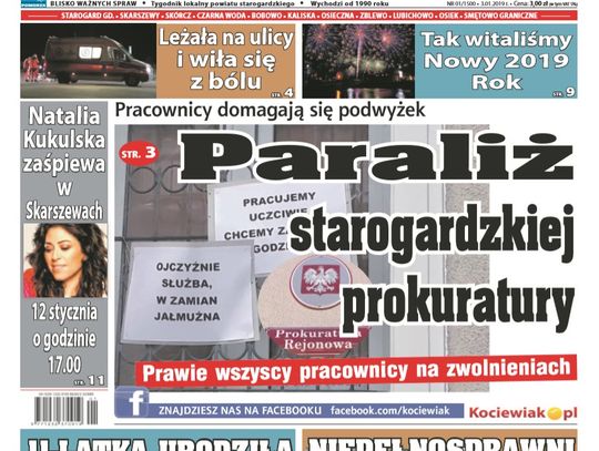 Już jest! Pierwszy numer Gazety Kociewskiej w 2019 roku! 