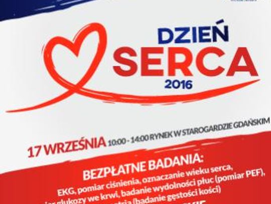 Już w sobotę Dzień Serca! Zobaczcie co w programie 