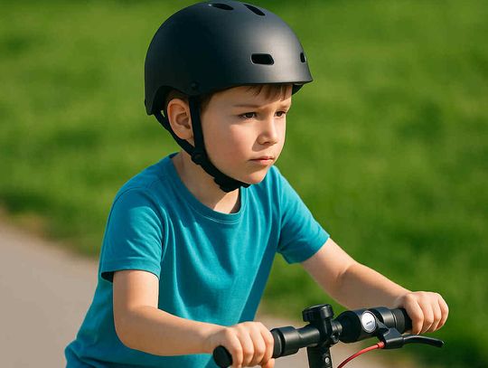 🛴 Kaski obowiązkowe dla dzieci do 16 lat – także na prywatnych terenach!