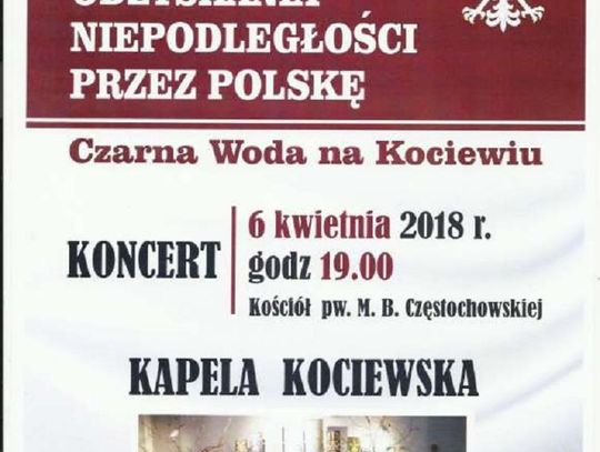 Koncert dla Niepodległej w Czarnej Wodzie 