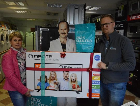 Konkurs rozstrzygnięty! Super telewizor powędrował do pani Anny! 