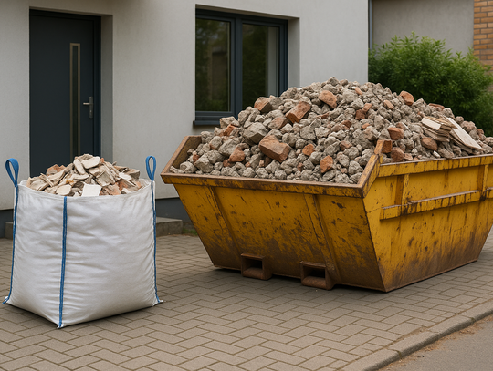 Kontener a Big Bag – ile odpadów naprawdę zmieści się w każdym z nich?