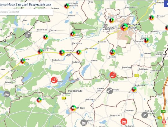 Krajowa mapa zagrożeń bezpieczeństwa. Co mieszkańcy zgłaszali najczęściej?