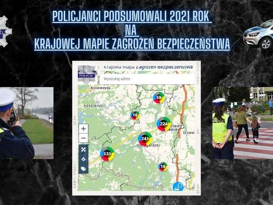 Krajowa mapa zagrożeń bezpieczeństwa - policjanci podsumowali 2021 rok