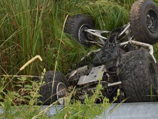 LUBICHOWO: 50-latek wywrócił się na quadzie. Miał zakaz prowadzenia wszelkich pojazdów mechanicznych 