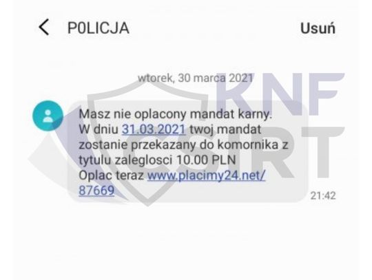 "Masz nie oplacony mandat karny" - policja ostrzega przed nową metodą oszustów