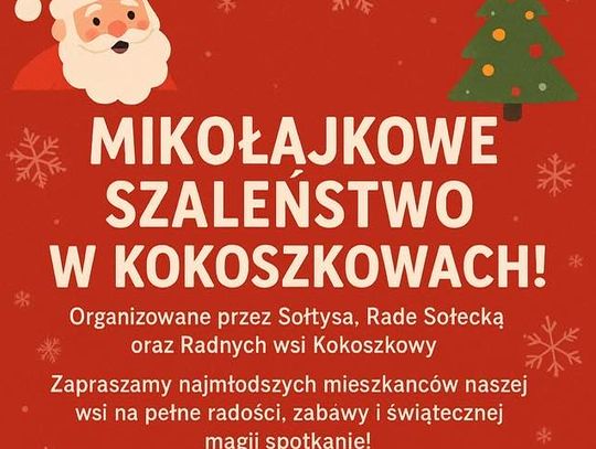 Mikołajkowe Szaleństwo w Kokoszkowach już 6 grudnia!