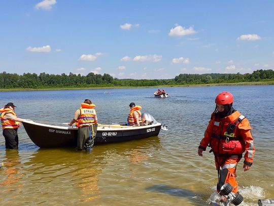 Nadwodne ćwiczenia strażaków. # KRĘCI MNIE BEZPIECZEŃSTWO NAD WODĄ