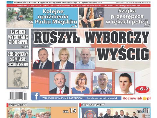 Najnowsza Gazeta Kociewska juz w kioskach