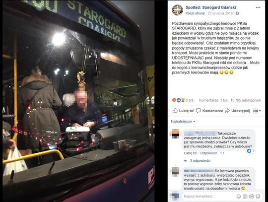 Nieuprzejmy kierowca czy złośliwa pasażerka? Paszkwil udostępniło blisko 14 tys. osób