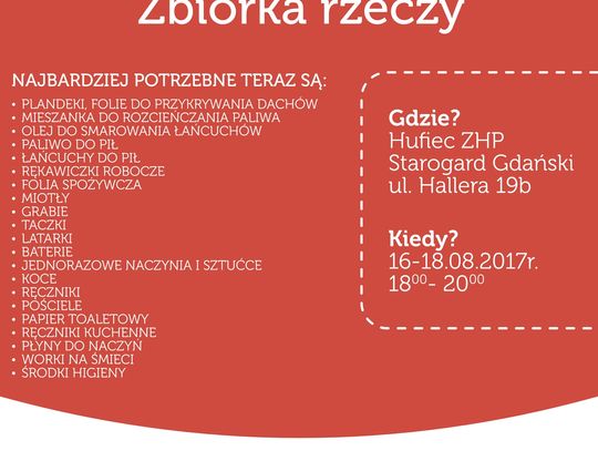 Niosą pomoc poszkodowanym przez nawałnicę. W wielu miejscowościach trwają zbiórki niezbędnych rzeczy