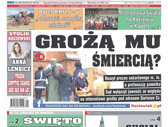 Nowa Gazeta Kociewska już w kioskach