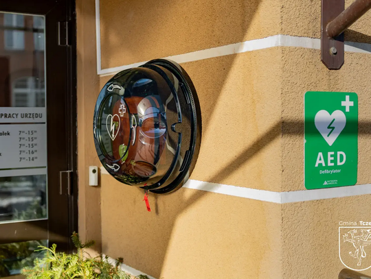 Nowy defibrylator AED przy Urzędzie Gminy w Tczewie