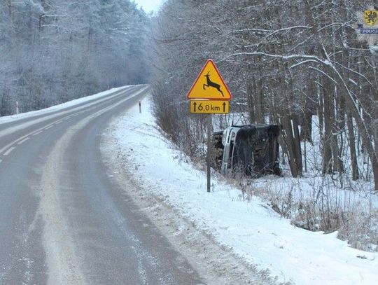 Pasażer w szpitalu. Groźny wypadek pod Zblewem