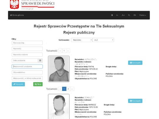 Pedofile i gwałciciele na tapecie. Sprawcy gwałtów tracą anonimowość