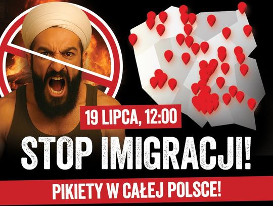 Pikieta ANTYIMIGRACYJNA w Starogardzie Gdańskim