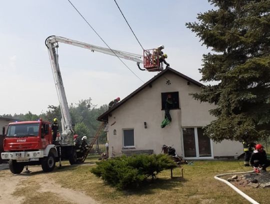 PILNE. Pożar budynku mieszkalnego w Lubichowie