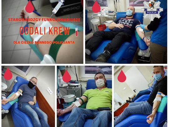 Polała się krew starogardzkich policjantów